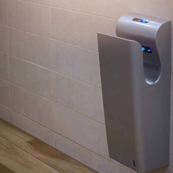 Modern,Vertical,Hand,Dryer,In,Public,Restroom,Wc